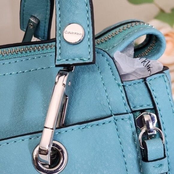 NEW! Women's Calvin Klein Reyna Satchel Crossbody Hand Bag - Picture 5 of 15